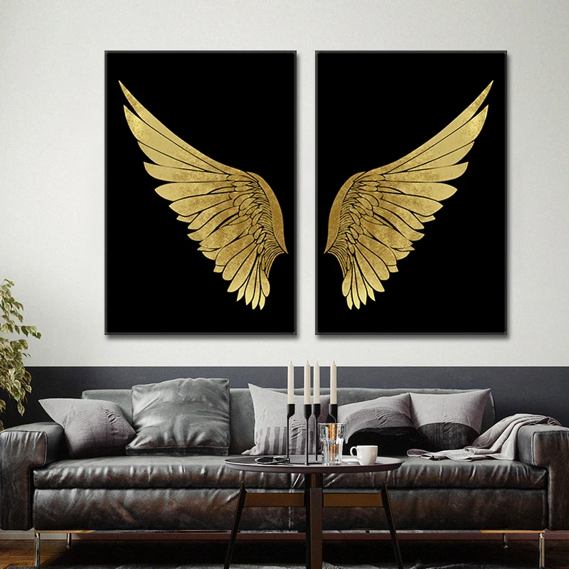 Abstract Gold Wings Canvas Painting ScandinavianWall Art Posters and Prints Minimalist Nordic Decoration Picture for Living Room
Abstract Gold Wings Canvas Painting ScandinavianWall Art Posters and Prints Minimalist Nordic Decoration Picture for Living Room