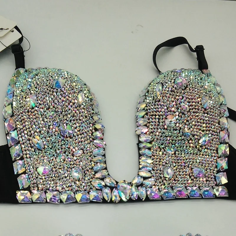 Luxury Belly Dance Rhinestones Bra Diamond Bikini Body Sculpting Corset Ultra-short Sexy Nightclub Bar Stage Performance Tops
Luxury Belly Dance Rhinestones Bra Diamond Bikini Body Sculpting Corset Ultra-short Sexy Nightclub Bar Stage Performance Tops