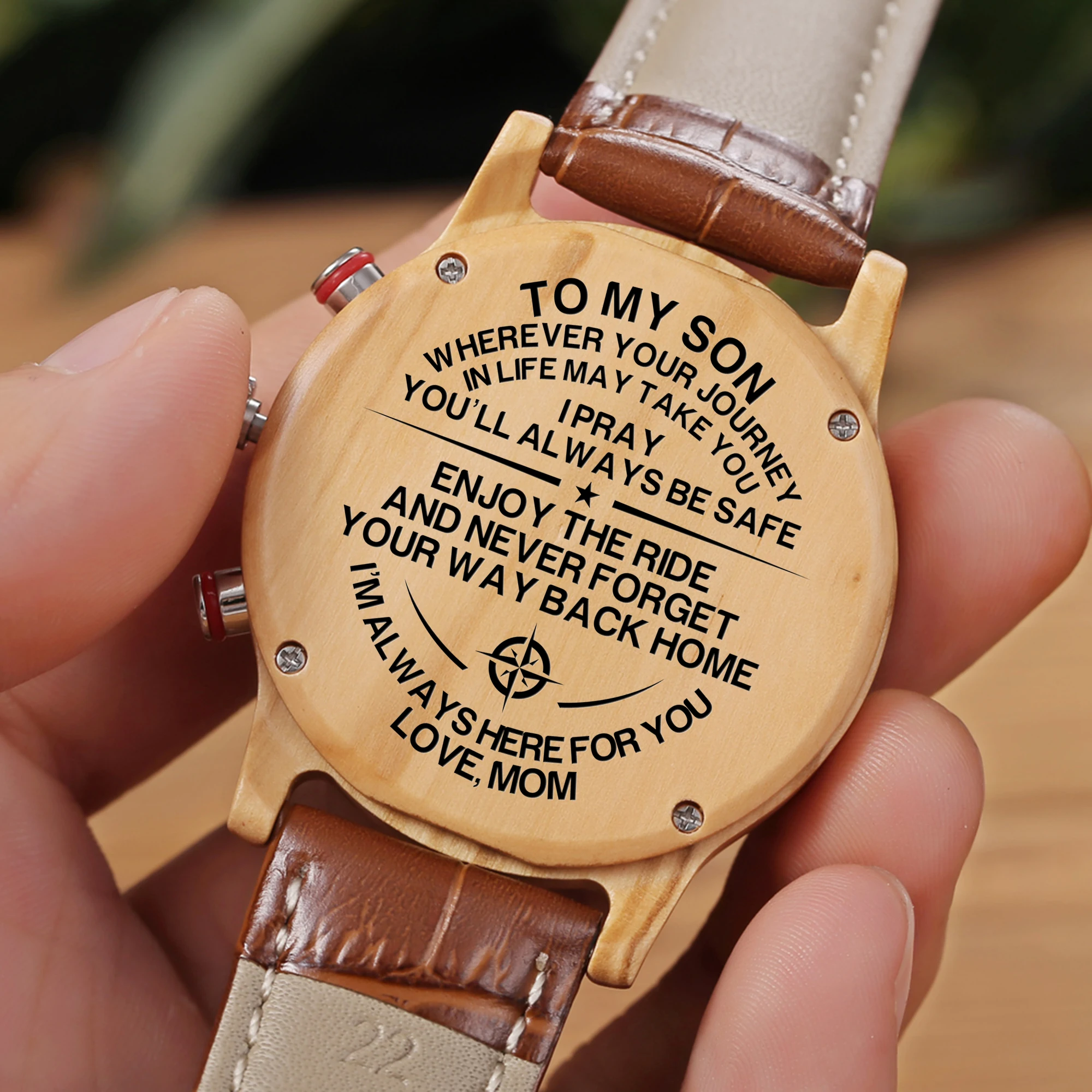 To My Son -You Mom Automatic Quartz stainless Steel Engraved Watches Luxury Fashion Men Watches Kids Watch Leather
To My Son -You Mom Automatic Quartz stainless Steel Engraved Watches Luxury Fashion Men Watches Kids Watch Leather