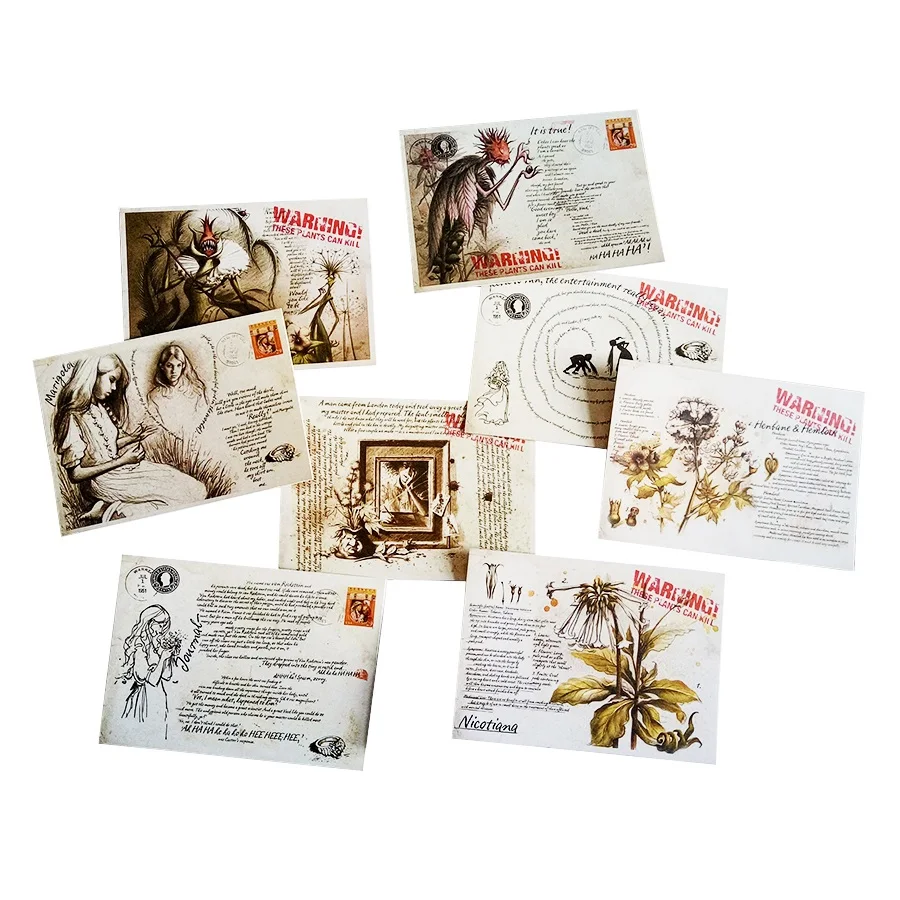 16Pcs/lot retro Plant drawing pictorial style postcard Make old ones greeting card
16Pcs/lot retro Plant drawing pictorial style postcard Make old ones greeting card