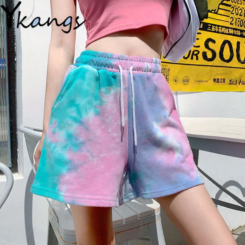 Tie Dye Casual Korean Style Clothes Wide Leg Loose Shorts Ladies High Waisted Goth Black Running Shorts with Pocket Summer Women
Tie Dye Casual Korean Style Clothes Wide Leg Loose Shorts Ladies High Waisted Goth Black Running Shorts with Pocket Summer Women