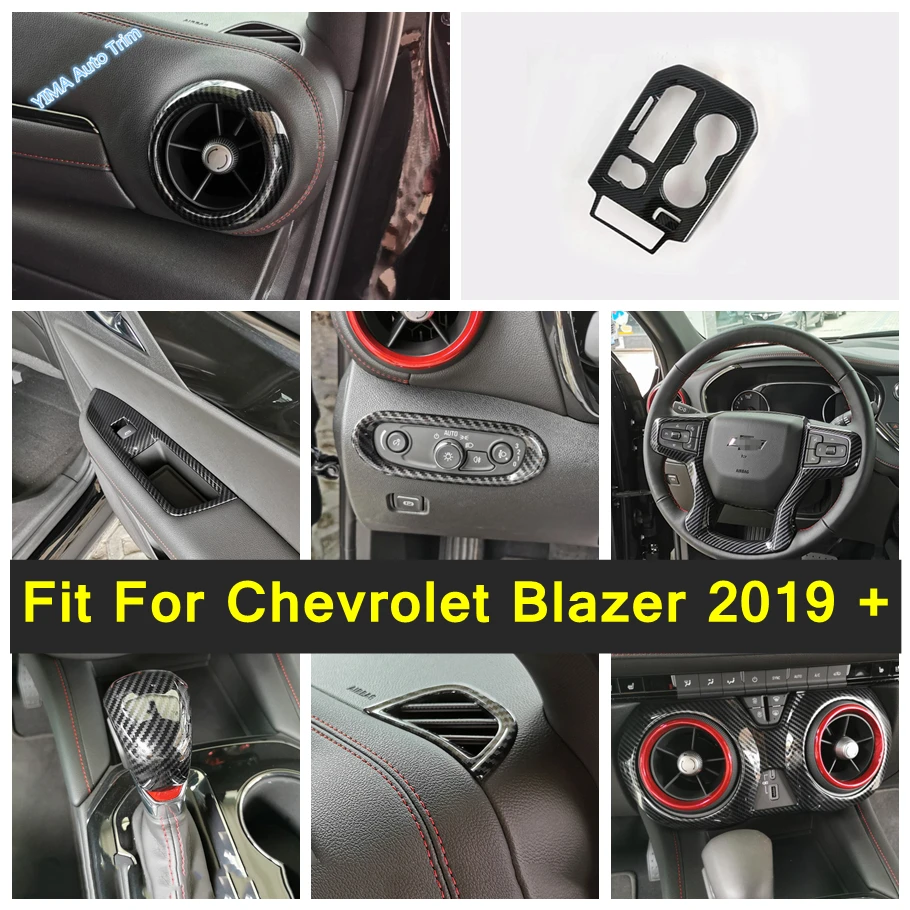 Carbon Fiber Style Interior Accessories For Chevrolet Blazer 2019 - 2023 Window Lift / Gear Shift Knob Head / Air AC Cover Trim
Carbon Fiber Style Interior Accessories For Chevrolet Blazer 2019 - 2023 Window Lift / Gear Shift Knob Head / Air AC Cover Trim