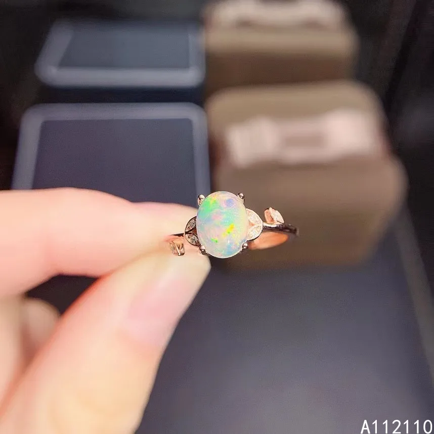 Fine Jewelry 925 Sterling Silver Inlaid With Natural Gemstone Women's Popular Exquisite Plant White Opal Ring Support Detection
Fine Jewelry 925 Sterling Silver Inlaid With Natural Gemstone Women's Popular Exquisite Plant White Opal Ring Support Detection