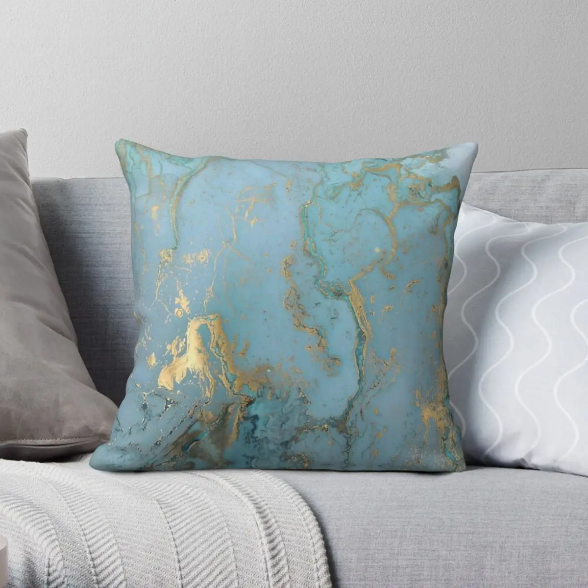 Marble Design Gold Effect Turquoise Blue Teal Marbling Pillowcase Polyester Linen Velvet Zip Pillow Case Bed Cushion Cover
Marble Design Gold Effect Turquoise Blue Teal Marbling Pillowcase Polyester Linen Velvet Zip Pillow Case Bed Cushion Cover