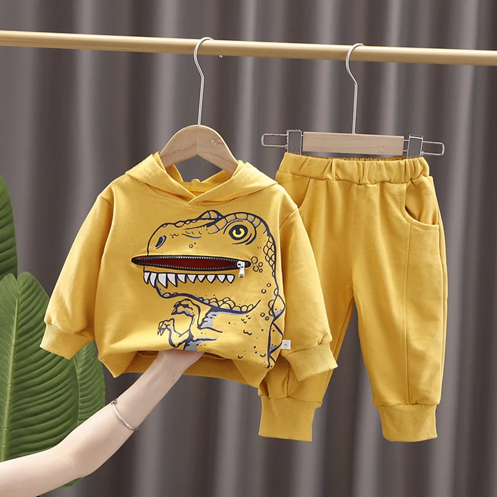 Casual Loose Kids Boys Sweatshirt Suit Cartoon Dinosaur Long Sleeve Hooded Pullover Coats+Pants 2Pcs 1-4Y Children Clothes Sets
Casual Loose Kids Boys Sweatshirt Suit Cartoon Dinosaur Long Sleeve Hooded Pullover Coats+Pants 2Pcs 1-4Y Children Clothes Sets