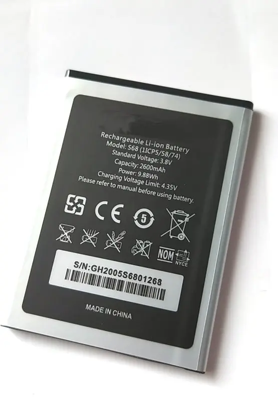 Wetsrock High Quality S68 Battery 2600mAh for Oukitel C16 Pro Smartphone
Wetsrock High Quality S68 Battery 2600mAh for Oukitel C16 Pro Smartphone