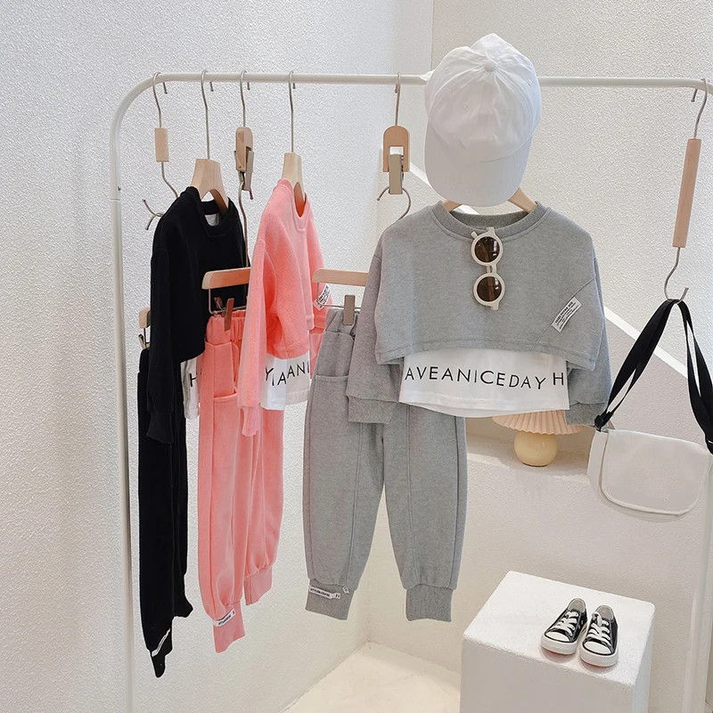 Fashion Kids Clothes Suit Baby Girls Letters Print Long Sleeve Pullover Tops Coat+Pants 2Pcs Spring Autumn Children Clothing Set
Fashion Kids Clothes Suit Baby Girls Letters Print Long Sleeve Pullover Tops Coat+Pants 2Pcs Spring Autumn Children Clothing Set