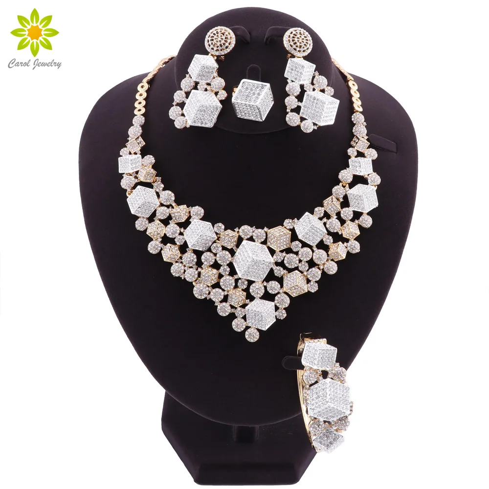 Dubai Fashion Jewelry Sets Rectangle Gold Color Necklace Bracelet Party Women Earrings Wedding Crystal Ring Jewelry
Dubai Fashion Jewelry Sets Rectangle Gold Color Necklace Bracelet Party Women Earrings Wedding Crystal Ring Jewelry
