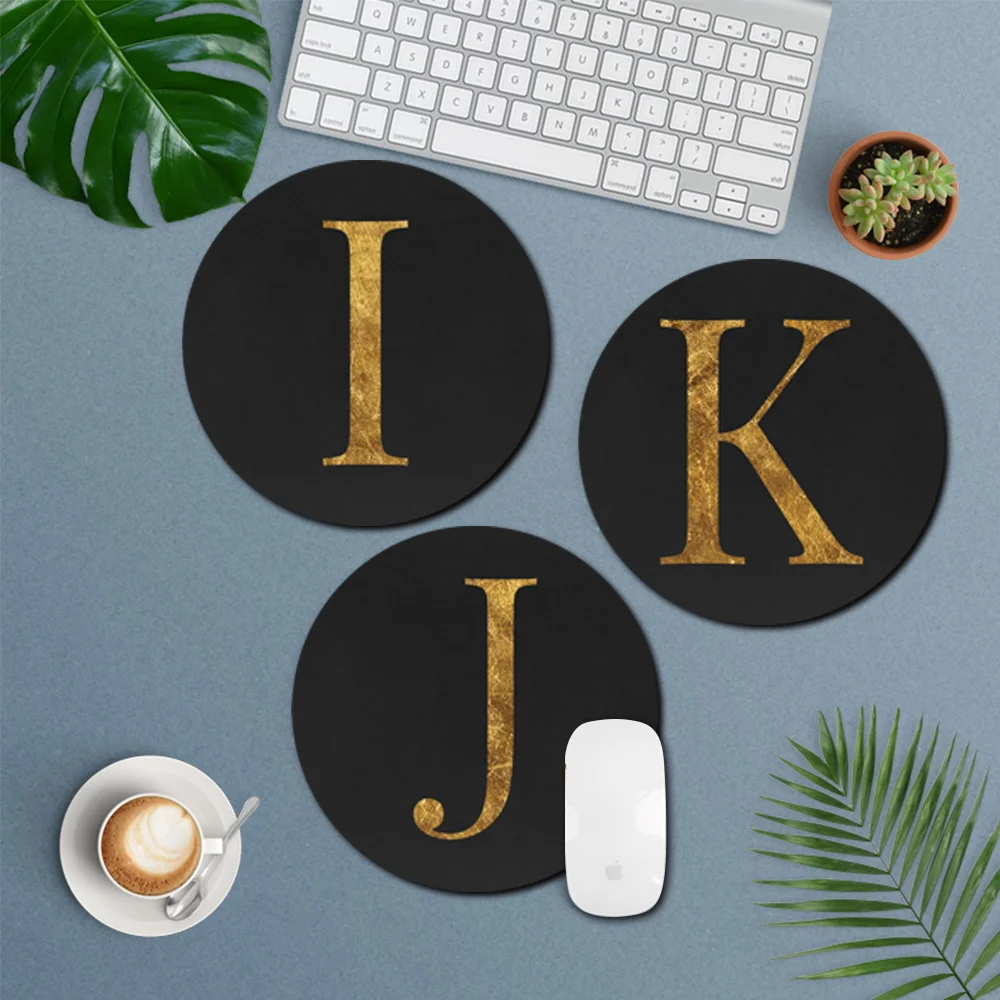 Initial Name Letter Pattern Leather Desktop Mouse Pad Stylish Simplicity and Round Shape for Notebook Desktop Computer Mouse Pad
Initial Name Letter Pattern Leather Desktop Mouse Pad Stylish Simplicity and Round Shape for Notebook Desktop Computer Mouse Pad