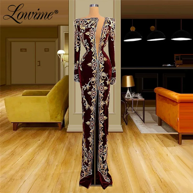 Lowime Burgundy Elegant Dubai Evening Dress Embroidery Long Sleeves Celebrity Dress 2022 Plus Size Customized Beading Party Gown
Lowime Burgundy Elegant Dubai Evening Dress Embroidery Long Sleeves Celebrity Dress 2022 Plus Size Customized Beading Party Gown