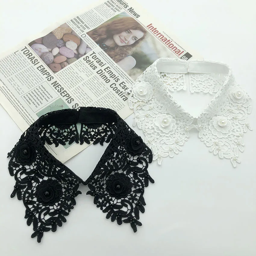 Embroidery Lace Sewing Fake Collar Removable Shirt Collar Tie Decoration Floral Detachable False Lapel Blouse Tops Women Clothes
Embroidery Lace Sewing Fake Collar Removable Shirt Collar Tie Decoration Floral Detachable False Lapel Blouse Tops Women Clothes