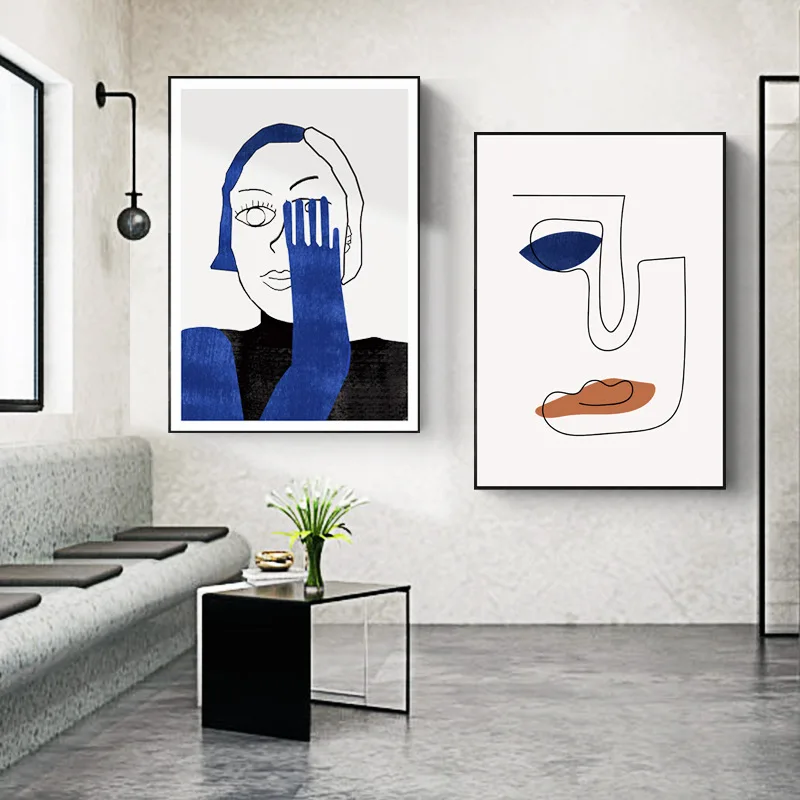 Modern Blue Line Portrait 3D Poster Wall Art Home Decor Bed Living Room HallwayPrinting Crystal Porcelain Glass Aluminum Frame
Modern Blue Line Portrait 3D Poster Wall Art Home Decor Bed Living Room HallwayPrinting Crystal Porcelain Glass Aluminum Frame