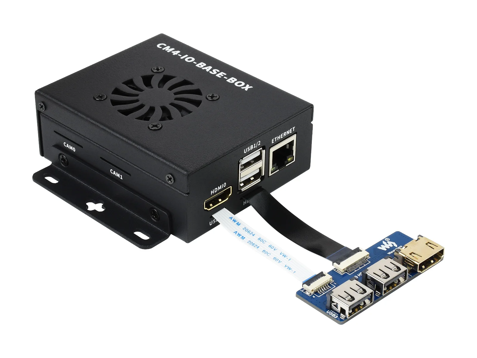 Waveshare CM4-IO-BASE-BOX-B + USB HDMI Adapter, for Raspberry Pi Compute Module 4
Waveshare CM4-IO-BASE-BOX-B + USB HDMI Adapter, for Raspberry Pi Compute Module 4