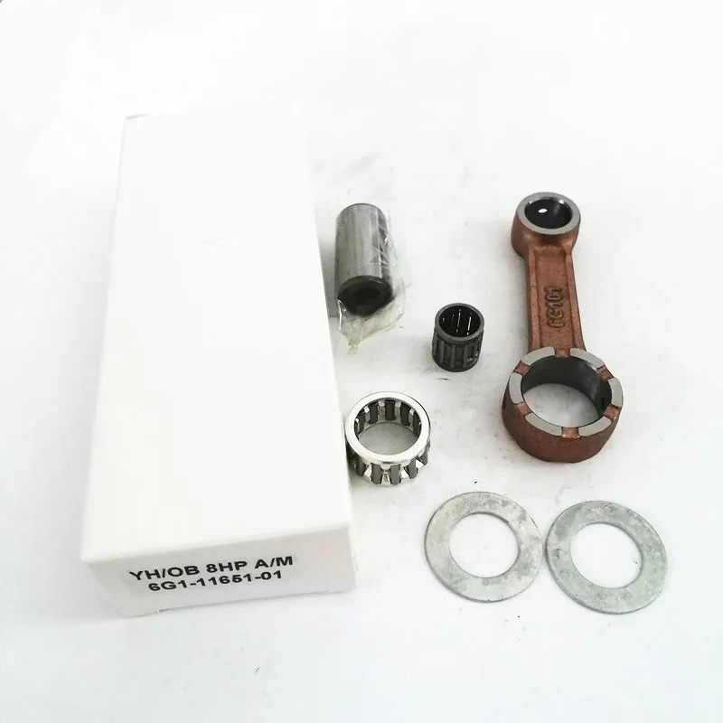 6G1-11651-01 Connecting Rod Kit for Yamaha Parsun 6HP 8HP 2 stroke 6G1-11651-00 6G1-11651 Outboard boat Engine motor
6G1-11651-01 Connecting Rod Kit for Yamaha Parsun 6HP 8HP 2 stroke 6G1-11651-00 6G1-11651 Outboard boat Engine motor