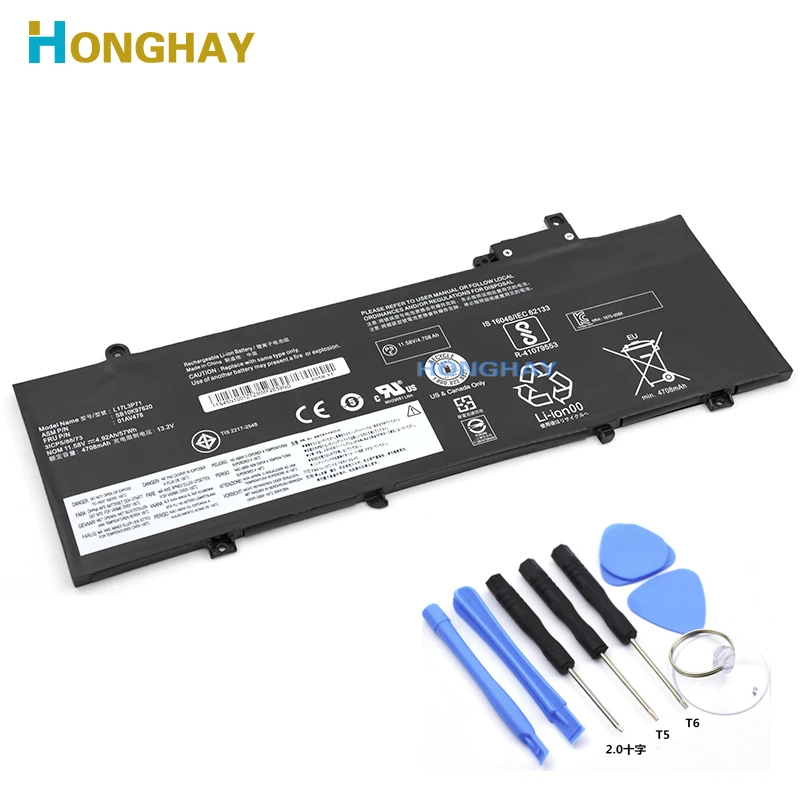 Honghay L17L3P71 L17M3P71 L17M3P72 01AV480 01AV478 01AV479 11.58V Laptop Battery For Lenovo ThinkPad T480s Notebook computer
Honghay L17L3P71 L17M3P71 L17M3P72 01AV480 01AV478 01AV479 11.58V Laptop Battery For Lenovo ThinkPad T480s Notebook computer