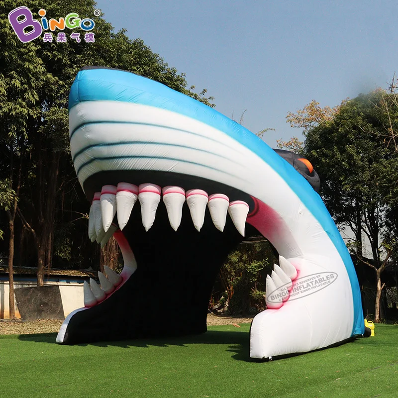 Customized 6x4.3x4.6 Meters Inflatable Shark Head Tunnel For Outdoor Activities - BG-O0249
Customized 6x4.3x4.6 Meters Inflatable Shark Head Tunnel For Outdoor Activities - BG-O0249