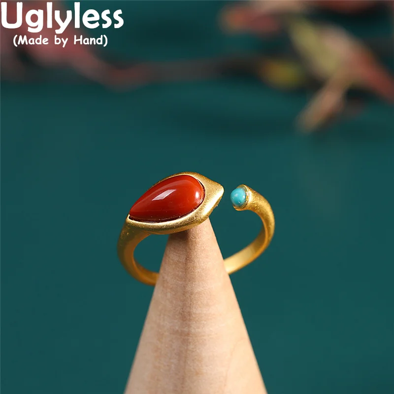 Uglyless Exotic Jasper Agate Turquoise Rings for Women Simple Fashion Water Drop Gemstones Jewelry Gold 925 Silver Open Rings
Uglyless Exotic Jasper Agate Turquoise Rings for Women Simple Fashion Water Drop Gemstones Jewelry Gold 925 Silver Open Rings