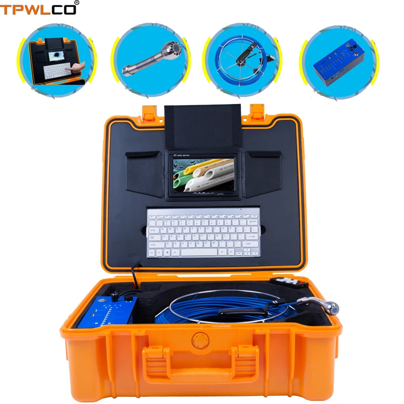 25mm IP68 Waterproof Endoscope Camera Pipeline Industrial Inspection System With Keyboard/DVR 7inch 20m Cable 12V4500mAh Battery
25mm IP68 Waterproof Endoscope Camera Pipeline Industrial Inspection System With Keyboard/DVR 7inch 20m Cable 12V4500mAh Battery
