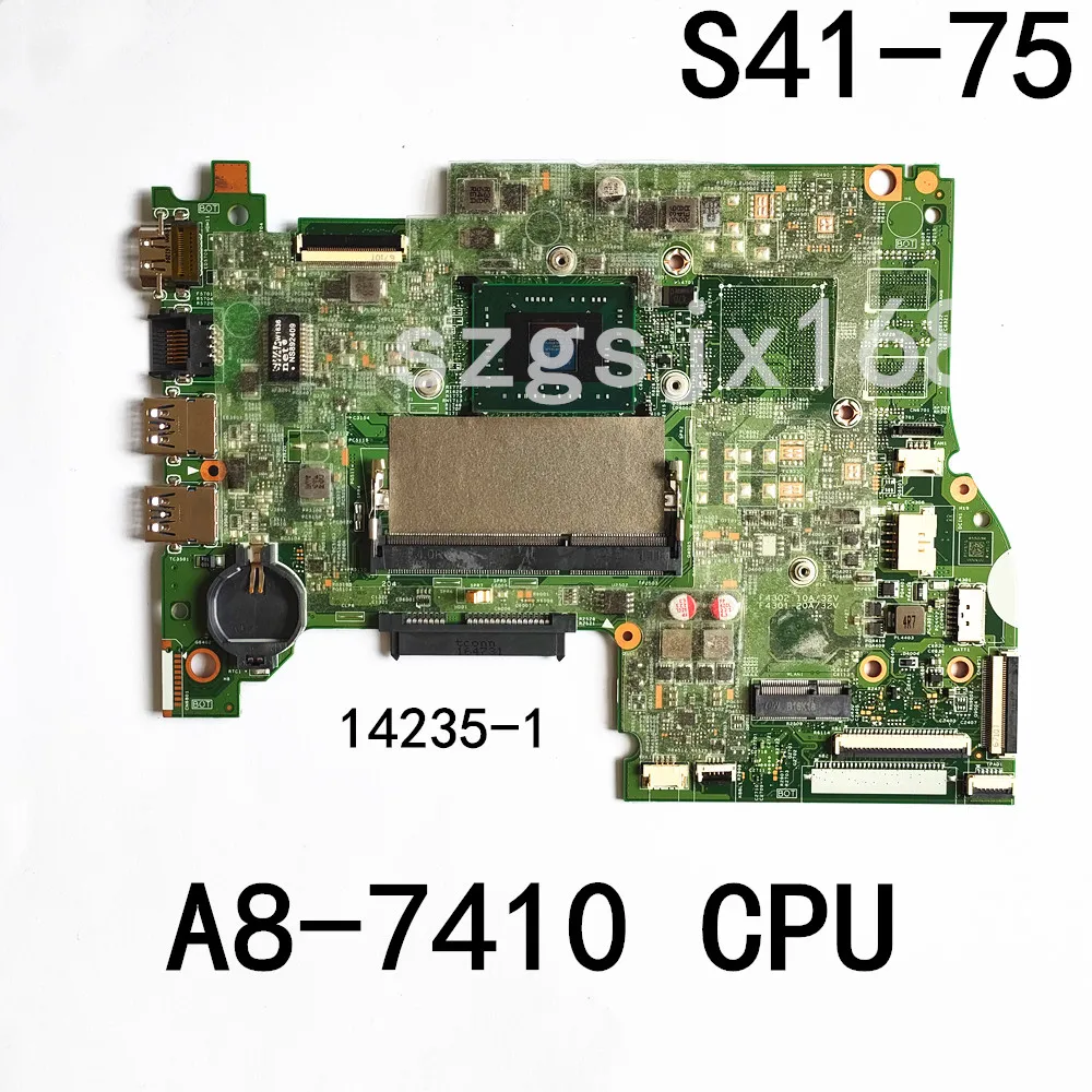 For Lenovo IdeaPad S41-35 S41-75 U41-35 Notebook Motherboard CPU A8-7410 Integrated Graphics Motherboard 100% test feature shi
For Lenovo IdeaPad S41-35 S41-75 U41-35 Notebook Motherboard CPU A8-7410 Integrated Graphics Motherboard 100% test feature shi