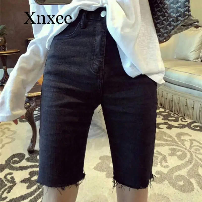 knee length pants New Summer skinny Pencil Jeans For Women Stretch Black Jeans Woman Half length Stretch Denim Blue Pants
knee length pants New Summer skinny Pencil Jeans For Women Stretch Black Jeans Woman Half length Stretch Denim Blue Pants