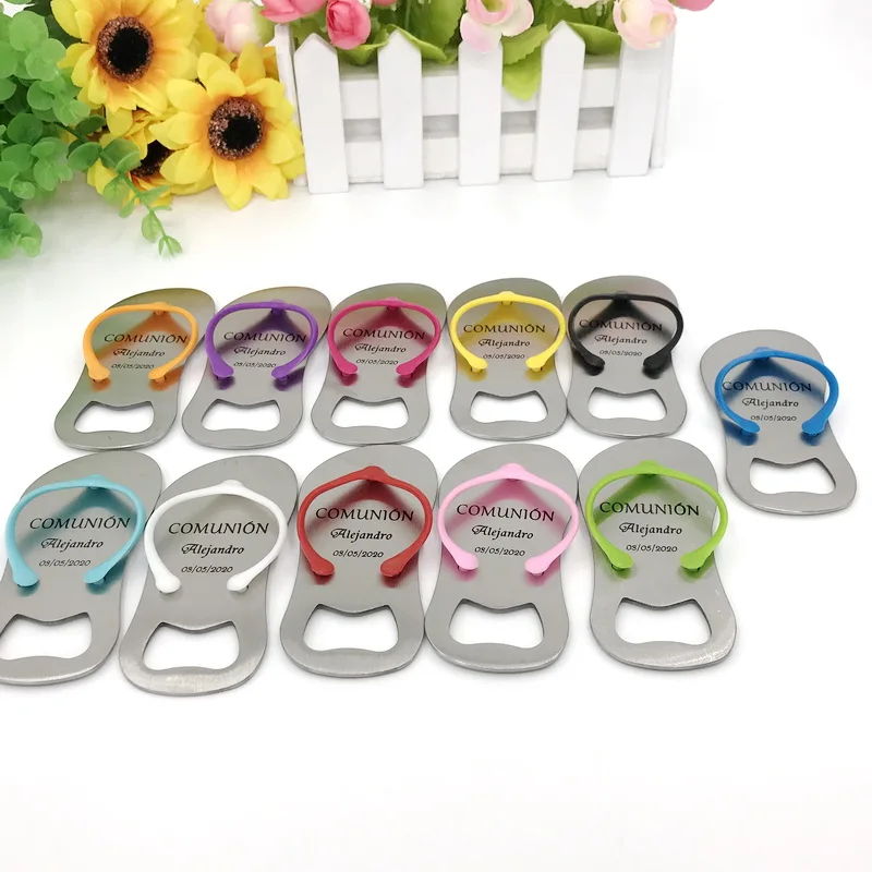 75/80PCS Custom Printing LOGO Mix Color Flip Flop Bottle Opener in Yarn Bag Personalization Wedding Favors Drop Shipping
75/80PCS Custom Printing LOGO Mix Color Flip Flop Bottle Opener in Yarn Bag Personalization Wedding Favors Drop Shipping