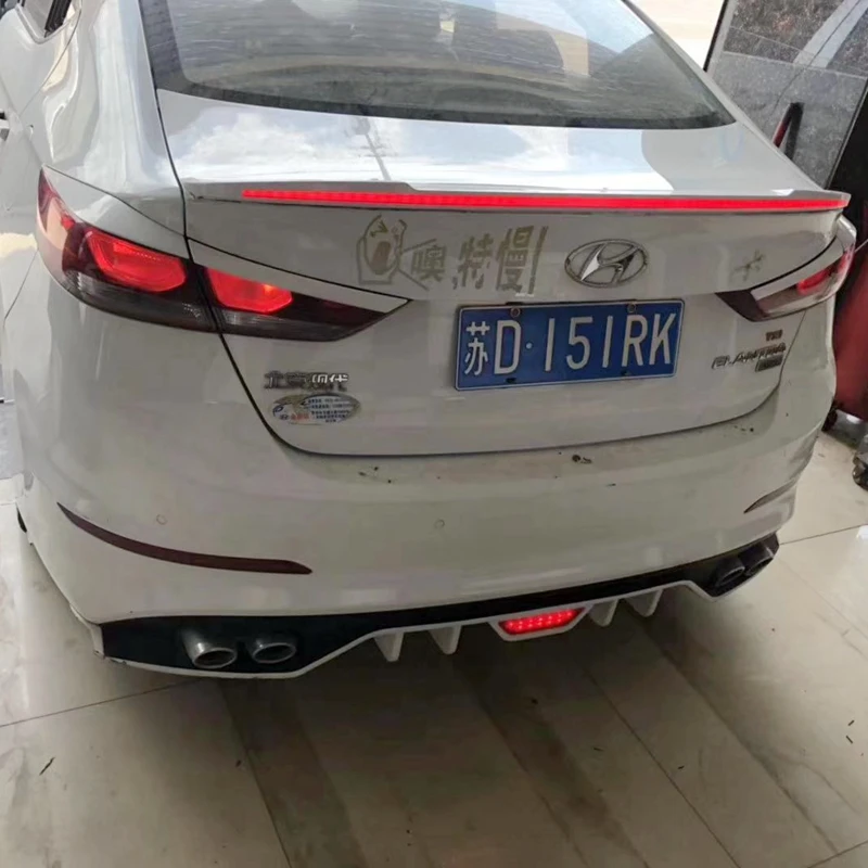 For Hyundai Elantra Spoiler 2016-2019 LED LIGHT ABS Material Car Rear Wing Primer Color Rear Spoiler
For Hyundai Elantra Spoiler 2016-2019 LED LIGHT ABS Material Car Rear Wing Primer Color Rear Spoiler