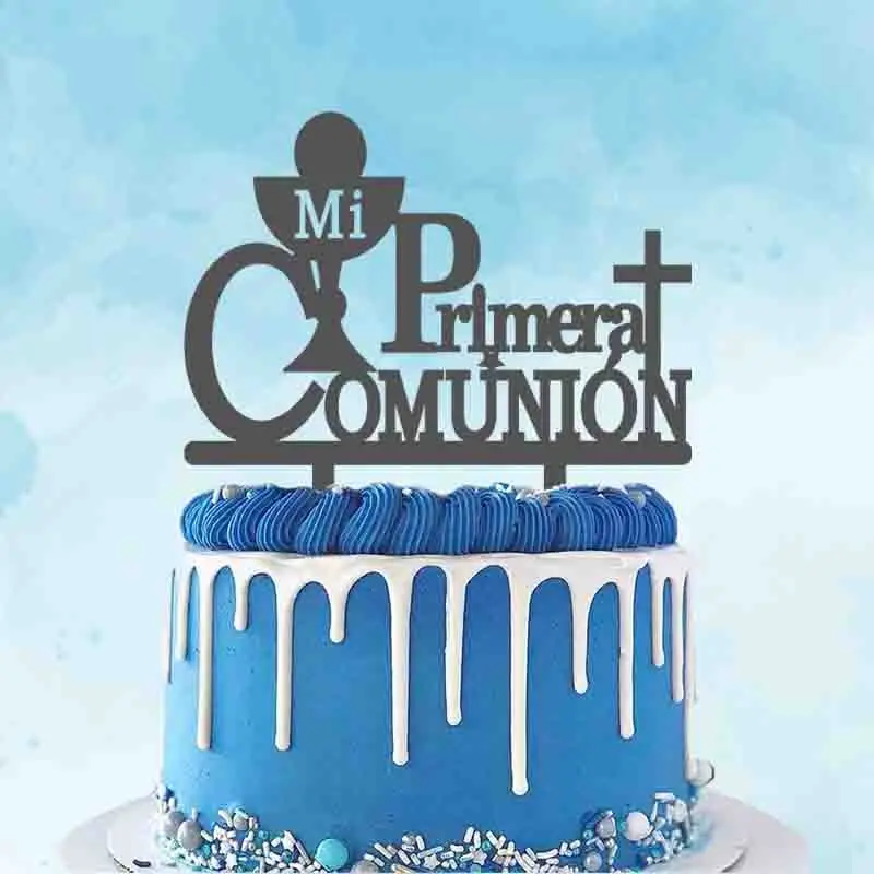 Персонализированный Топпер для торта для причастия, испанский Топпер Mi Primera Comunión для детей, украшение для торта для причастия, YC085
Персонализированный Топпер для торта для причастия, испанский Топпер Mi Primera Comunión для детей, украшение для торта для причастия, YC085