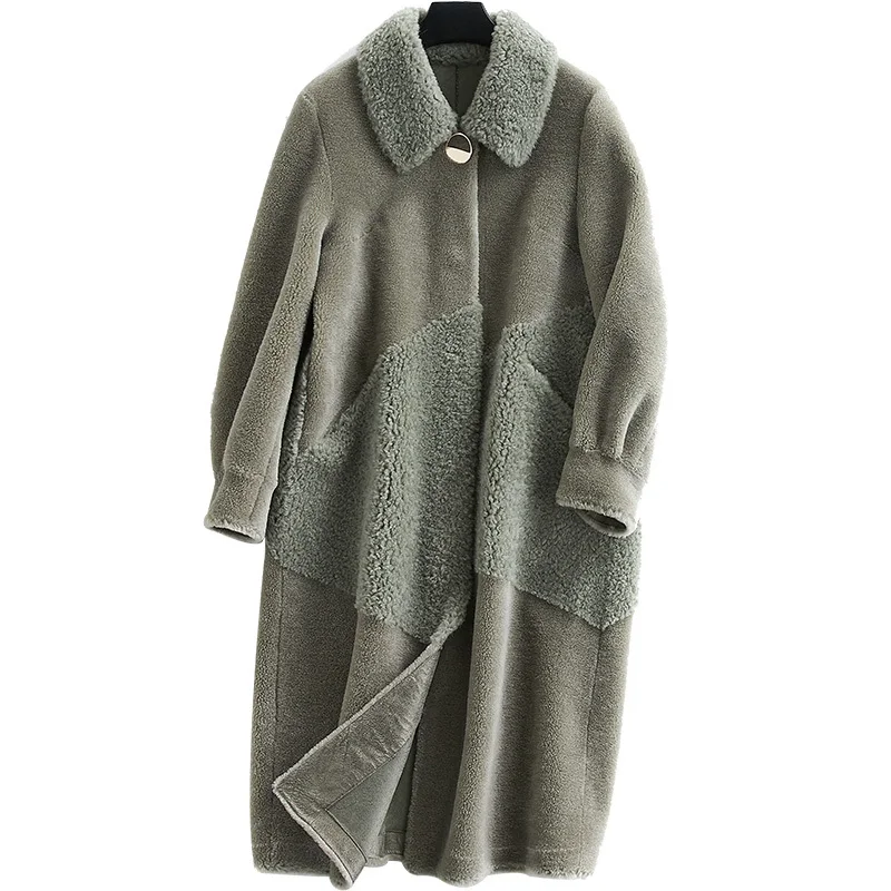 2020 New Sheep Shearing Overcoat Girls Long Fund Directly Canister Pure Wool Grain Lamb Down Leather And Fur Loose Coat
2020 New Sheep Shearing Overcoat Girls Long Fund Directly Canister Pure Wool Grain Lamb Down Leather And Fur Loose Coat