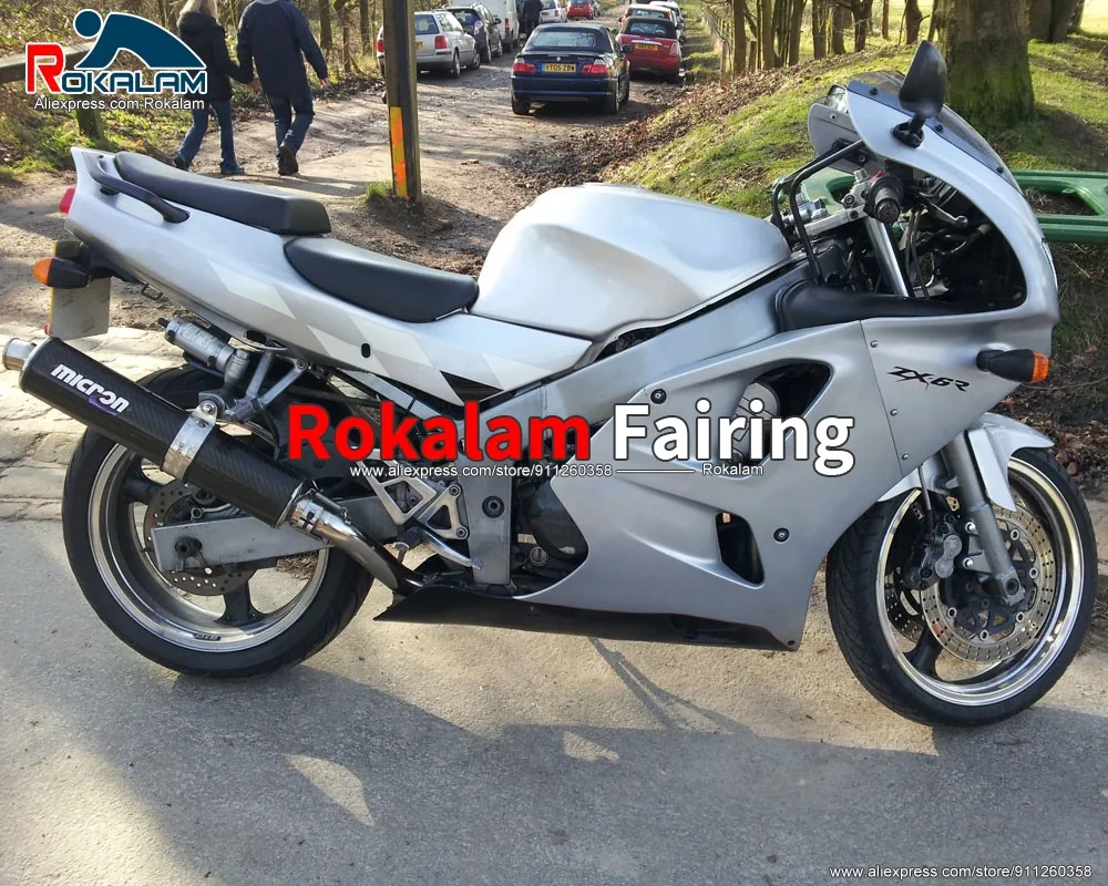 Bodywork For Kawasaki ZX6R 1994 1995 1996 1997 Ninja ZX-6R 94 95 96 97 Silver Aftermarket Motorcycle Fairing Kit
Bodywork For Kawasaki ZX6R 1994 1995 1996 1997 Ninja ZX-6R 94 95 96 97 Silver Aftermarket Motorcycle Fairing Kit