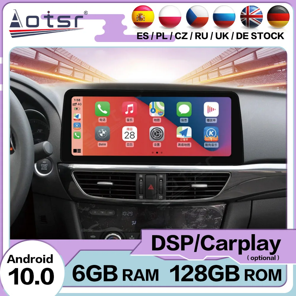 128GB Carplay Multimedia Android 10 Player Auto For Mazda Atenza 2014 2015 2016 GPS Navi Stereo Car Radio Receiver IPS Head Unit
128GB Carplay Multimedia Android 10 Player Auto For Mazda Atenza 2014 2015 2016 GPS Navi Stereo Car Radio Receiver IPS Head Unit