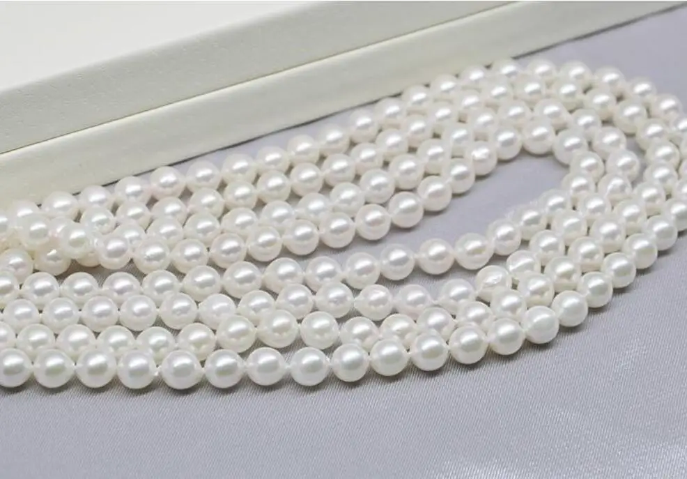 Designer new classic new design 6-7mm south sea white round pearl necklace 48inch 14k/20 free shipping
Designer new classic new design 6-7mm south sea white round pearl necklace 48inch 14k/20 free shipping