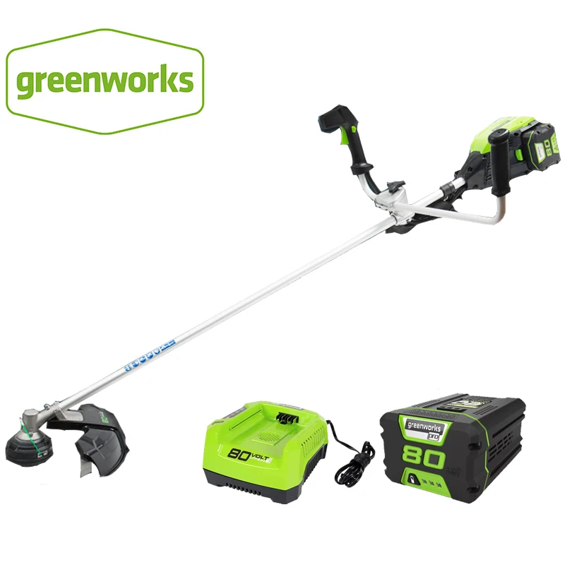 greenworks Garden Trimmer Commercial 80V 16-Inch Brushless Motor 800W 5500RPM Bike Handle Brush cutter 40cm and String Trimmer
greenworks Garden Trimmer Commercial 80V 16-Inch Brushless Motor 800W 5500RPM Bike Handle Brush cutter 40cm and String Trimmer