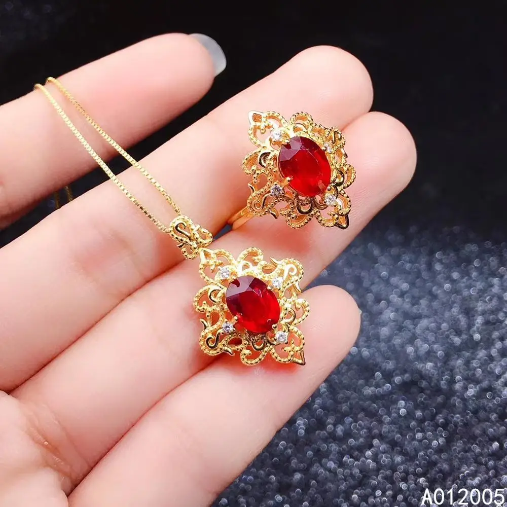KJJEAXCMY Fine Jewelry 925 sterling silver inlaid natural gemstone ruby female ring pendant set luxury supports detection
KJJEAXCMY Fine Jewelry 925 sterling silver inlaid natural gemstone ruby female ring pendant set luxury supports detection