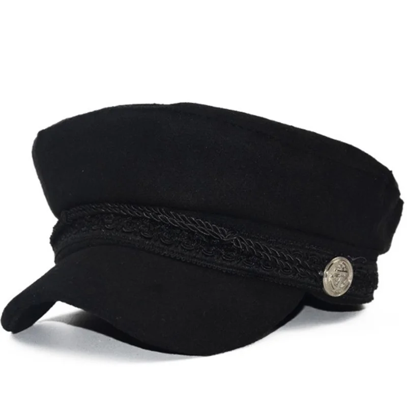 New Autumn Winter Women Cotton Casual Style Military cap Stylish Retro Metal Ornament Hat Girl Wool Berets french hat
New Autumn Winter Women Cotton Casual Style Military cap Stylish Retro Metal Ornament Hat Girl Wool Berets french hat