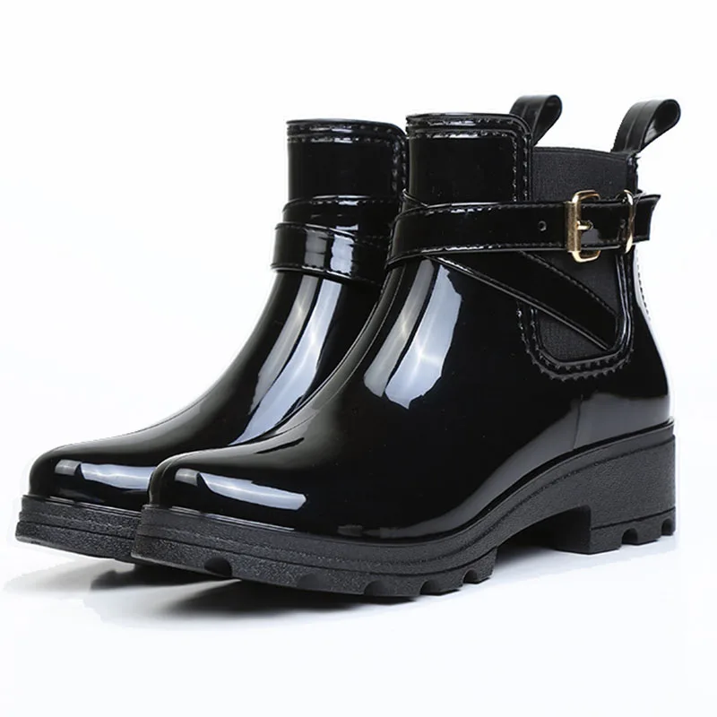 Lady PVC Ankle Rain Boots Shoes Women Waterproof Short Tube Bright Face Ladies PVC Elastic Rubber Shoes U-shaped Water Shoes
Lady PVC Ankle Rain Boots Shoes Women Waterproof Short Tube Bright Face Ladies PVC Elastic Rubber Shoes U-shaped Water Shoes