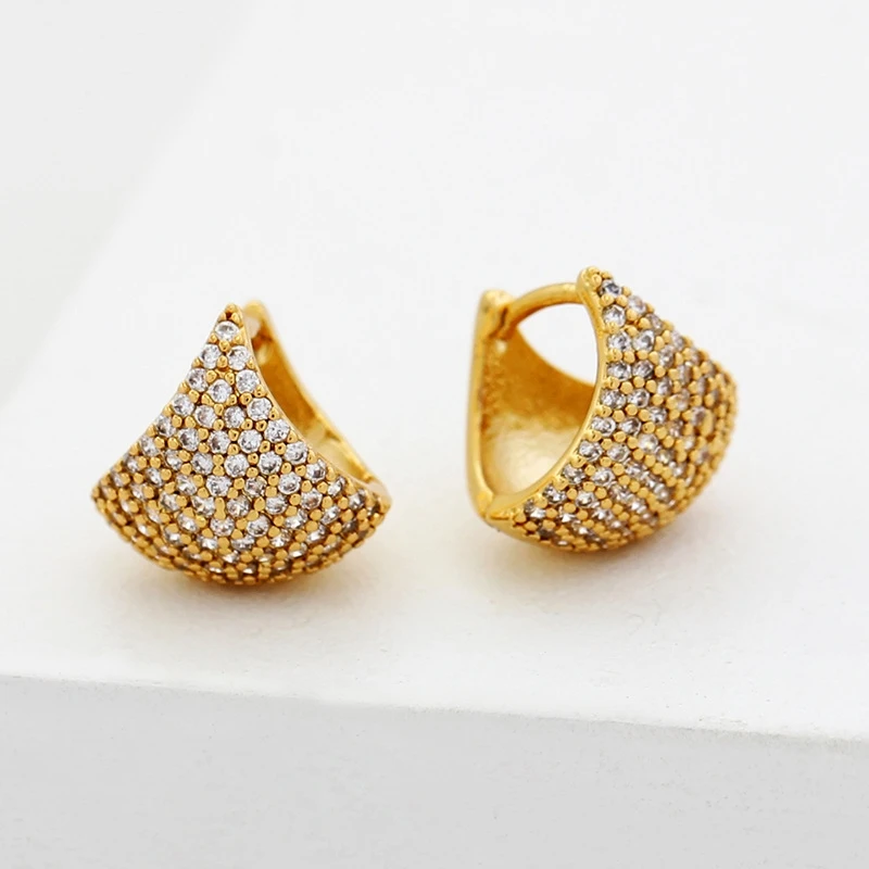 Brass With 18k Gold Circle Zirconia Hoop Earrings Women Jewelry Party Boho T Show Gown Runway Party Rare Korean Japan Trendy
Brass With 18k Gold Circle Zirconia Hoop Earrings Women Jewelry Party Boho T Show Gown Runway Party Rare Korean Japan Trendy