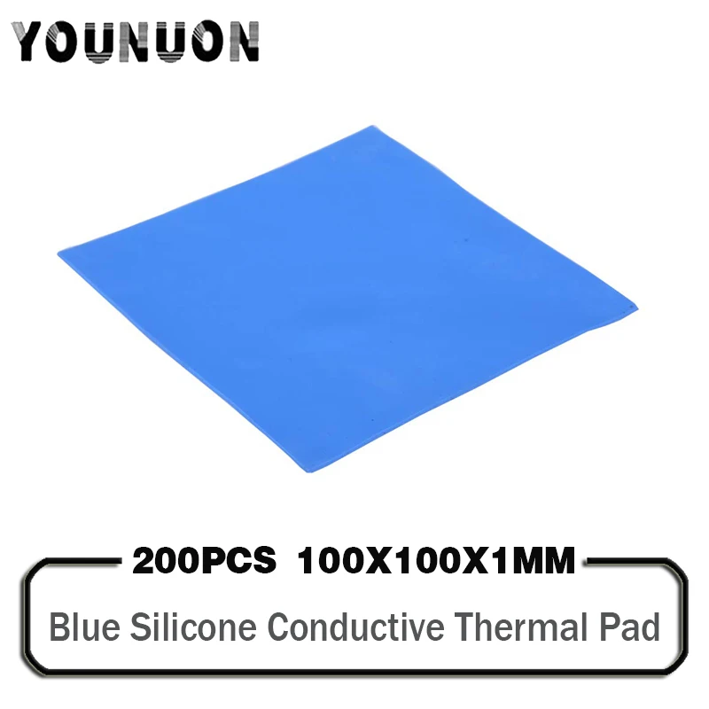 200 Pieces 100x100x1mm Slicone Thermal Pad 100*100*1mm for GPU CPU IC Chip Computer Cooling Pad Heatsinks Pad
200 Pieces 100x100x1mm Slicone Thermal Pad 100*100*1mm for GPU CPU IC Chip Computer Cooling Pad Heatsinks Pad