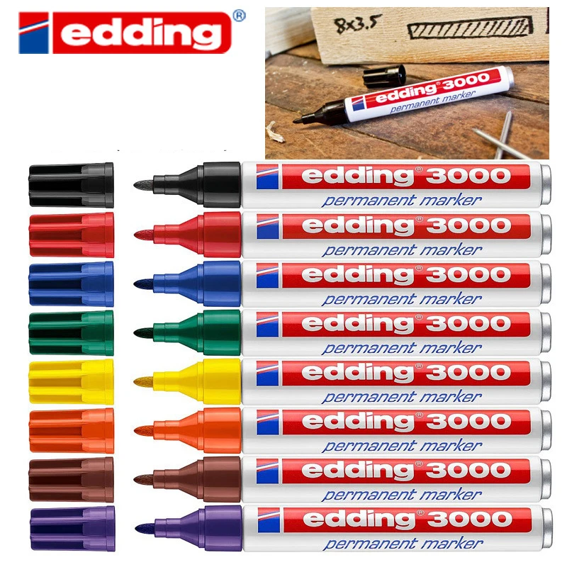 1pcs Edding3000 Paint Marker Permanent Marker Pens 1.5-3mm Quick Dry Oil Paint Pens Glass Fabric CD Tires Metal Wood Refill Ink
1pcs Edding3000 Paint Marker Permanent Marker Pens 1.5-3mm Quick Dry Oil Paint Pens Glass Fabric CD Tires Metal Wood Refill Ink