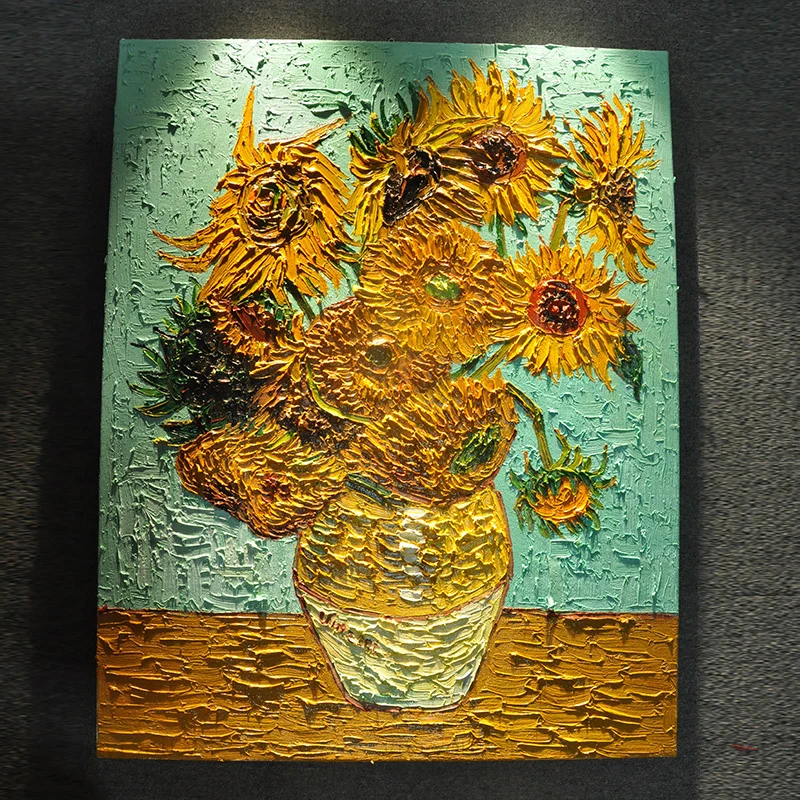 100% Handmade Abstract Van Gogh Sunflowers Oil Painting On Canvas Wall Art Picture Decoration For Live Room Home Decor Gift
100% Handmade Abstract Van Gogh Sunflowers Oil Painting On Canvas Wall Art Picture Decoration For Live Room Home Decor Gift