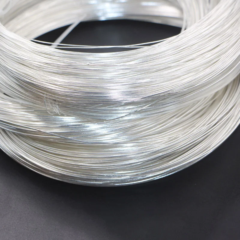 1meter/bag Sterling 925 Silver Wire for DIY Bracelet Necklace Beading Stringing Jewelry Thread Filament Connector Accessories
1meter/bag Sterling 925 Silver Wire for DIY Bracelet Necklace Beading Stringing Jewelry Thread Filament Connector Accessories