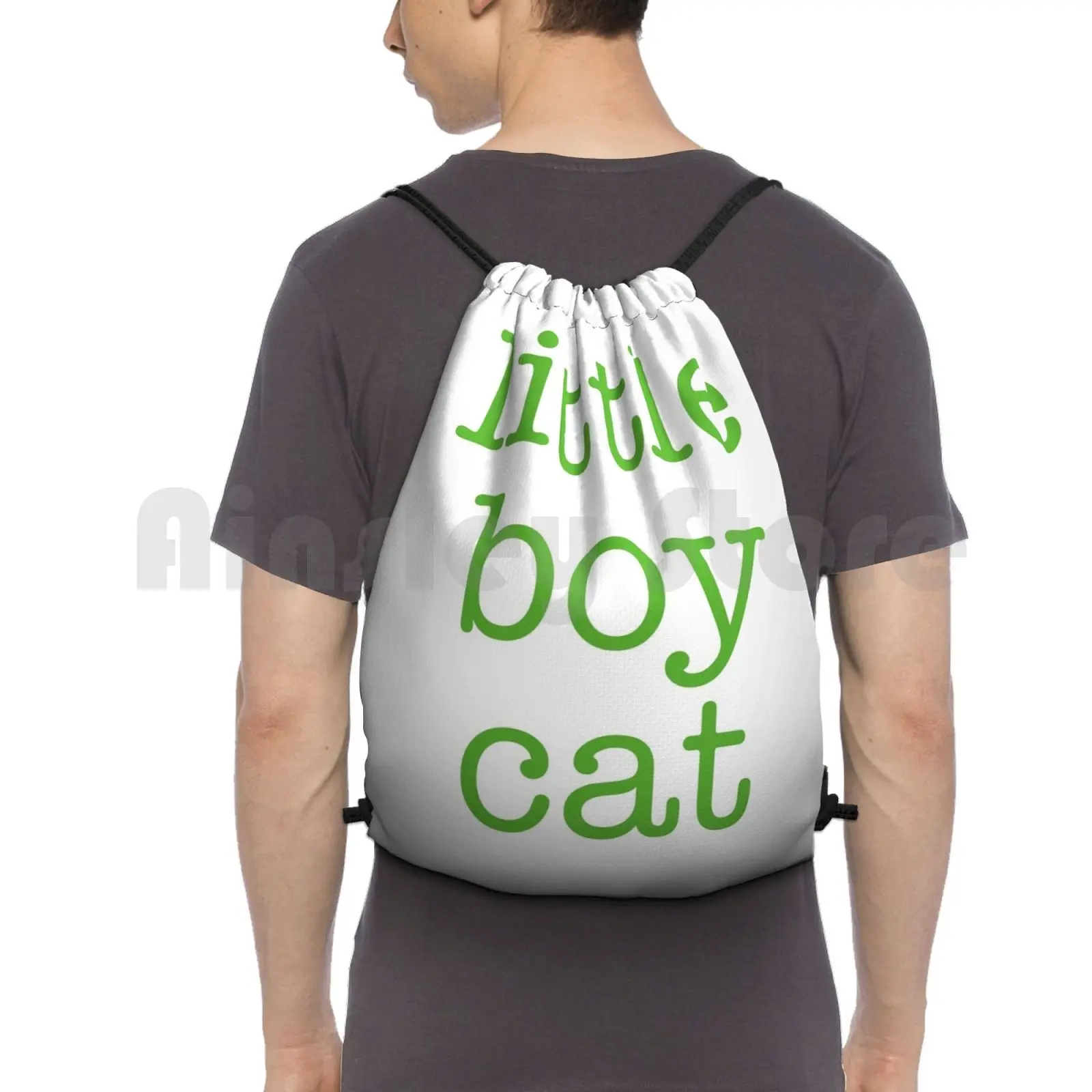 Little Boy Cat-Psych Backpack Drawstring Bags Gym Bag Waterproof Psych Shawn Gus Cat Text Green Cute Funny Humor Comedy
Little Boy Cat-Psych Backpack Drawstring Bags Gym Bag Waterproof Psych Shawn Gus Cat Text Green Cute Funny Humor Comedy