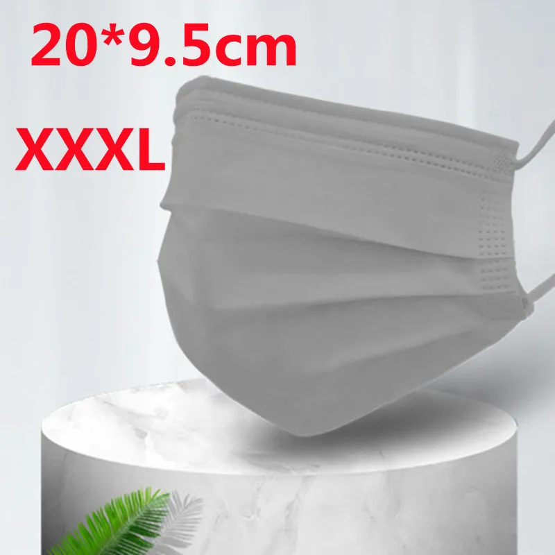 20*9.5cm 100pcs Large Size Mask Large Size Face Mask Big Size Man Mask Black Grey White Beige 3-layer Non-woven Melt Blown
20*9.5cm 100pcs Large Size Mask Large Size Face Mask Big Size Man Mask Black Grey White Beige 3-layer Non-woven Melt Blown