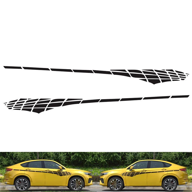 2pcs Racing Car Side Body Sticker Long Stripe Vinyl Decals Graphics Decor Sticker DIY-Black
2pcs Racing Car Side Body Sticker Long Stripe Vinyl Decals Graphics Decor Sticker DIY-Black