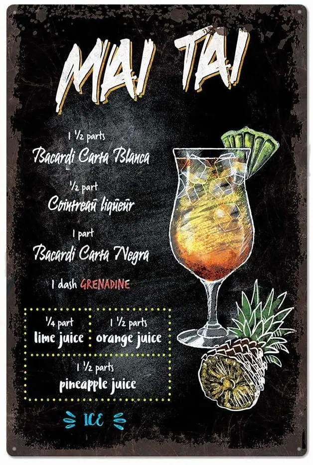 Cocktail Recipe Novelty Parking Retro Metal Tin Sign Plaque Poster Wall Decor Art Shabby Chic Gift
Cocktail Recipe Novelty Parking Retro Metal Tin Sign Plaque Poster Wall Decor Art Shabby Chic Gift