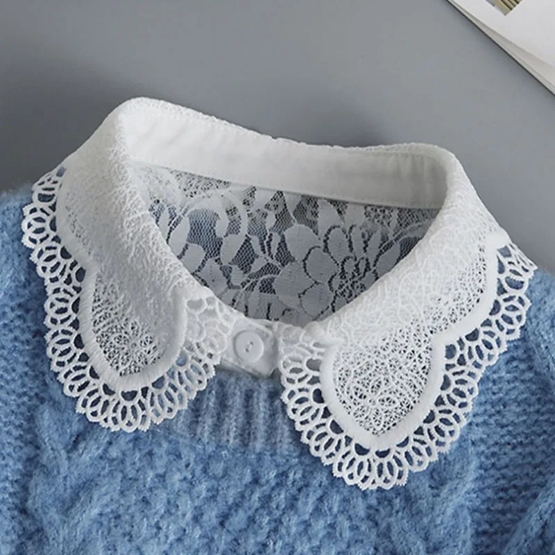 Lace Detachable Collars For Women White False Collar Shirt Woman Black Women Fake Half Shirt Collar Remoable Faux Col Tie
Lace Detachable Collars For Women White False Collar Shirt Woman Black Women Fake Half Shirt Collar Remoable Faux Col Tie