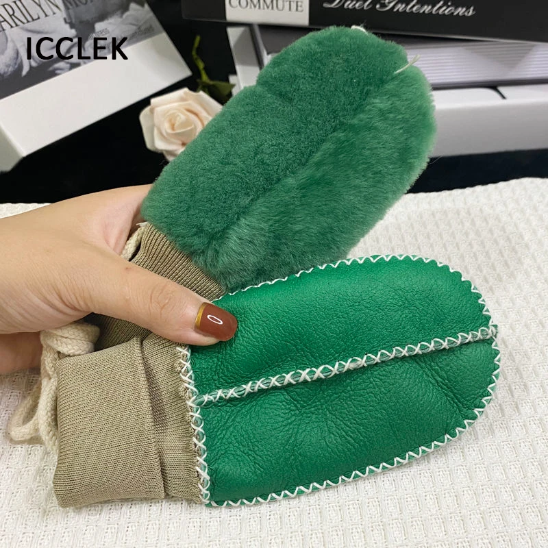 Kids Wool Gloves Winter Warm Windproof Sheepskin Fur Gloves For Children Outdoor Genuine Leather Gloves Boys Girls Plush Mitts
Kids Wool Gloves Winter Warm Windproof Sheepskin Fur Gloves For Children Outdoor Genuine Leather Gloves Boys Girls Plush Mitts