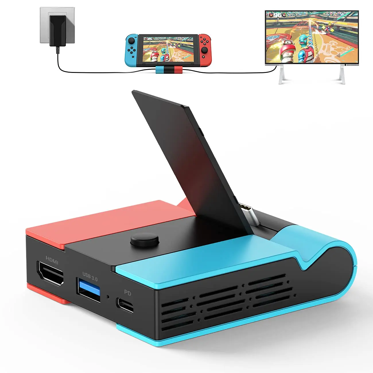 Portable Switch Dock for Switch TV adapter Docking Station Accessories Charging Dock for Switch Host
Portable Switch Dock for Switch TV adapter Docking Station Accessories Charging Dock for Switch Host