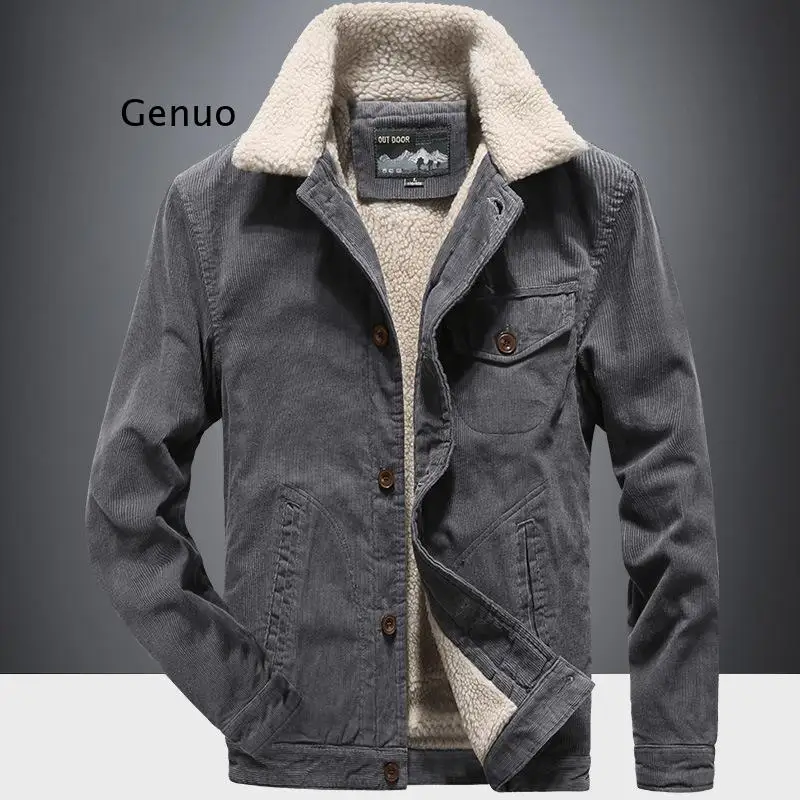 Winter Men's Warm Corduroy Jackets Fashion Man Thermal Cotton Coats Casual Outwear Fur Collar Jackets Mens Fleece Clothing
Winter Men's Warm Corduroy Jackets Fashion Man Thermal Cotton Coats Casual Outwear Fur Collar Jackets Mens Fleece Clothing