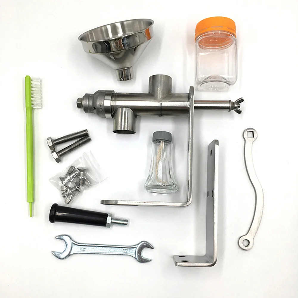 Manual oil press household stainless steel multi-function vegetable rapeseed oil press sesame oil press
Manual oil press household stainless steel multi-function vegetable rapeseed oil press sesame oil press