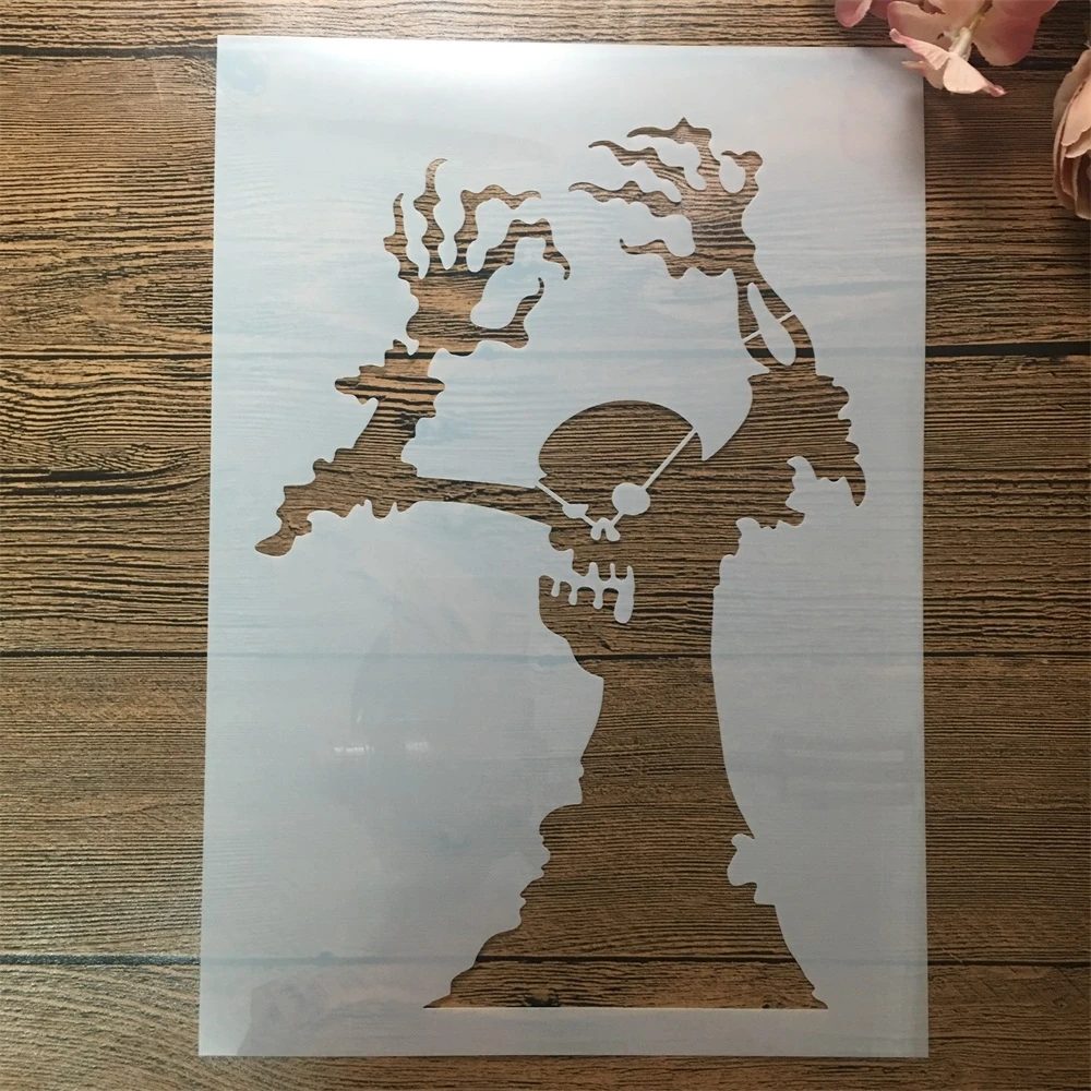 A4 29cm Halloween Tree Ghost DIY Layering Stencils Wall Painting Scrapbook Coloring Embossing Album Decorative Template
A4 29cm Halloween Tree Ghost DIY Layering Stencils Wall Painting Scrapbook Coloring Embossing Album Decorative Template